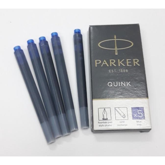 Hộp 5 Ống Mực Bút Máy Parker PK1950384 - Mực Xanh