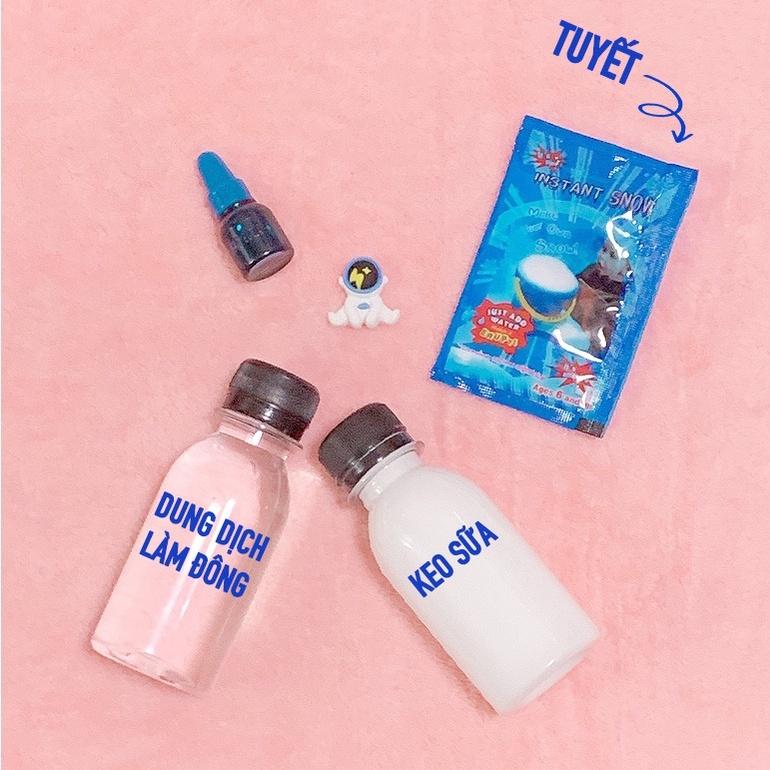 Bộ Kit Slime 5 Món Tiết Kiệm Cho Học Sinh Làm Slime Cơ Bản - Tặng Kèm Charm