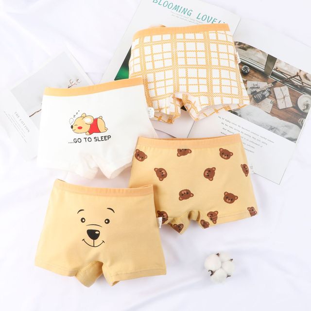Quần lót bé gái combo 5 chiếc kháng khuẩn 100% Cotton thoáng mát hàng xuất Hàn