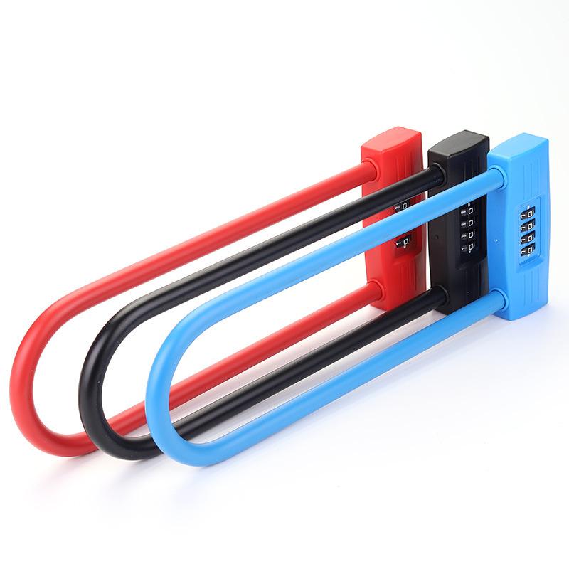 Thuận lợi nhất YF12601 mở rộng khóa cửa kính hình chữ U cửa cửa hàng khóa cửa đôi xe đạp xe máy mật khẩu khóa ổ khóa