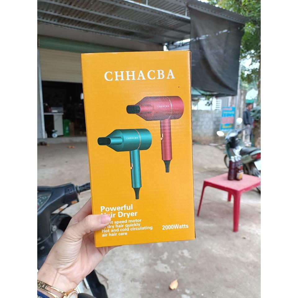 Máy sấy tóc 2 chiều nóng lạnh công suất lớn 2200W nhanh khô tóc, tặng kèm mỏ vịt