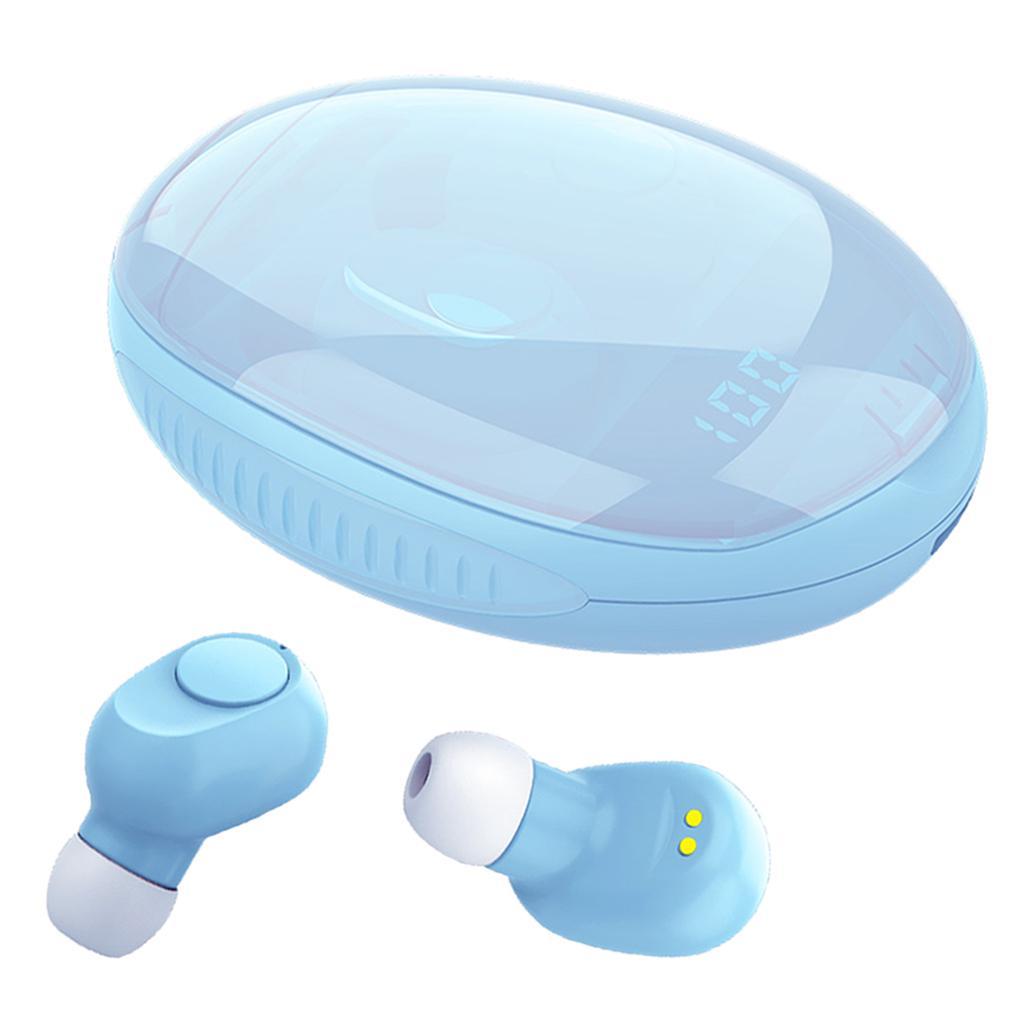 True Wireless Bluetooth Earphones Earbuds Headphones w/Charging Case Blue