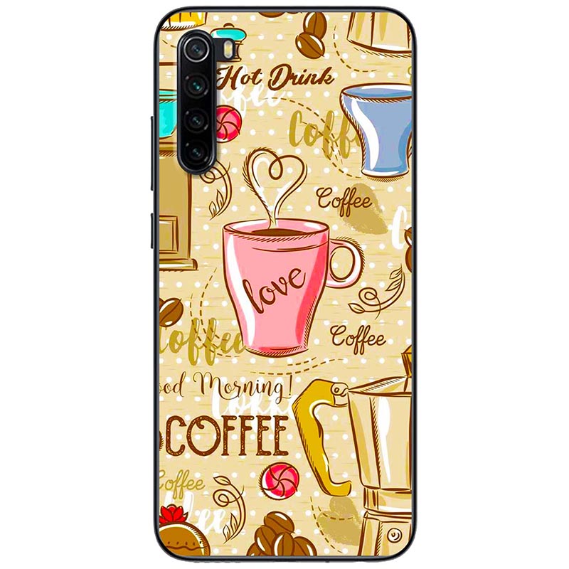 Ốp lưng dành cho Xiaomi Redmi Note 8 mẫu Love Café
