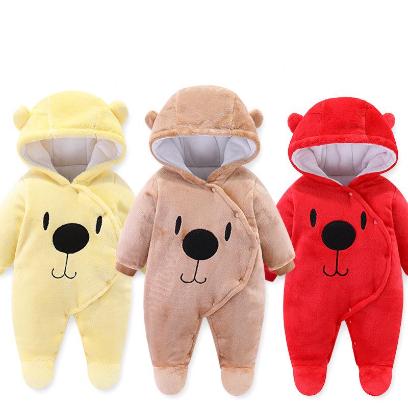 Đồ Em Bé Trai Bé Gái Quần Áo Cotton Sơ Sinh Cho Bé Rompers Dễ Thương Trẻ Sơ Sinh Mới Sinh Ra Mùa Đông Quần Áo 0-18M