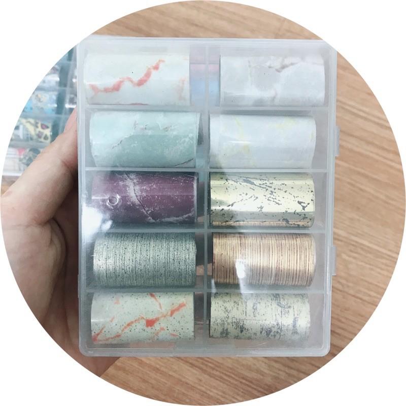 Foil dán móng làm nail, phoi báo dán móng