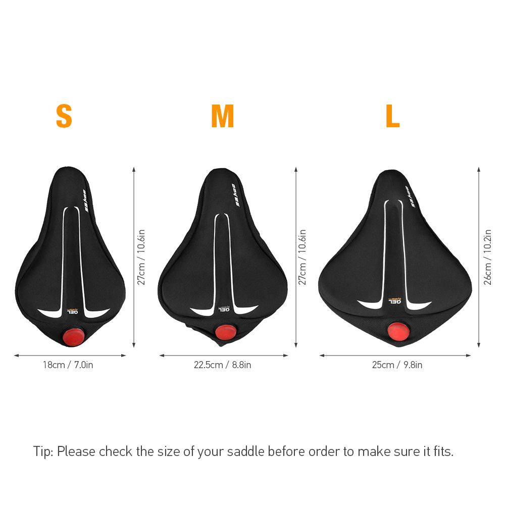 Đệm yên xe đạp có đèn hậu