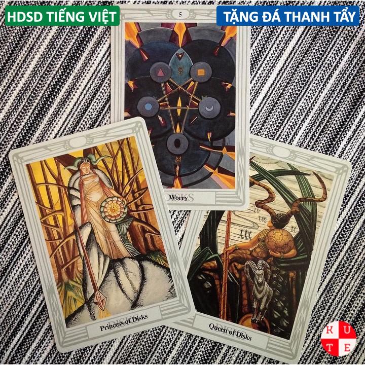 Bộ Bài Aleister Crowley Thoth Tarot 78 Lá Bài Tặng Hướng Dẫn Tiếng Việt Và Đá Thanh Tẩy