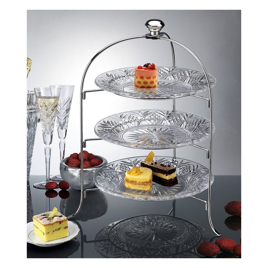 KHAY PHA LÊ 3 TẦNG GODINGER PLATTER STAND Hàng chính hãng