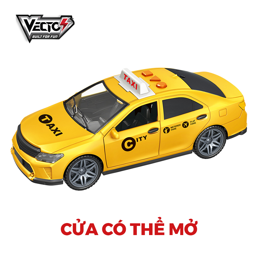 Đồ Chơi Combo Xe Buýt Tham Quan Và Xe Taxi Có Đèn Và Âm Thanh VECTO CB-VTA15-VT21Q