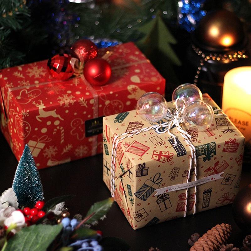 Tmdbyx Giấy gói quà Giáng Sinh/đám cưới/giáng sinh