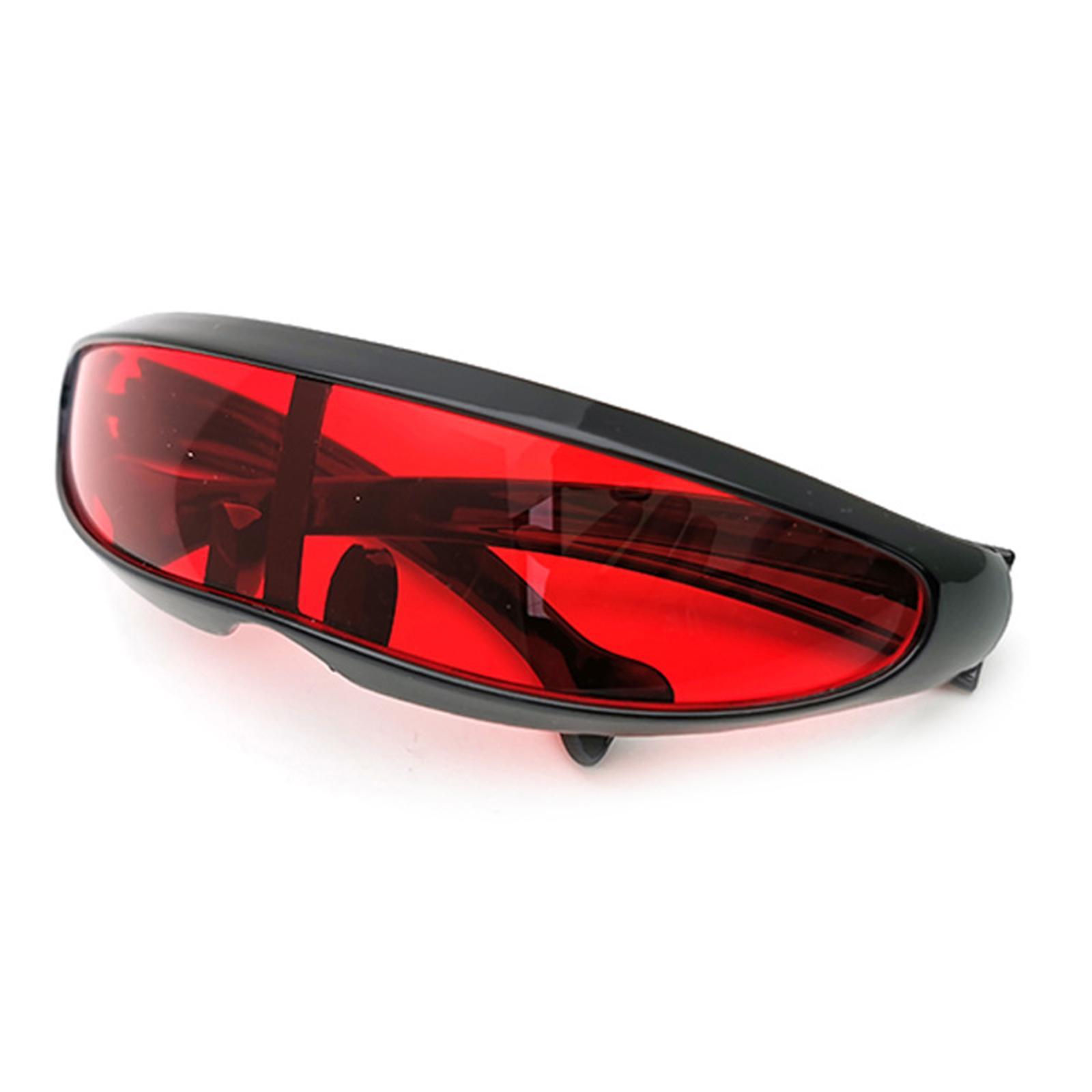 Hình ảnh Futuristic Narrow Sunglasses Color Lens Party Monolens Punk Cosplay Robotic Shield