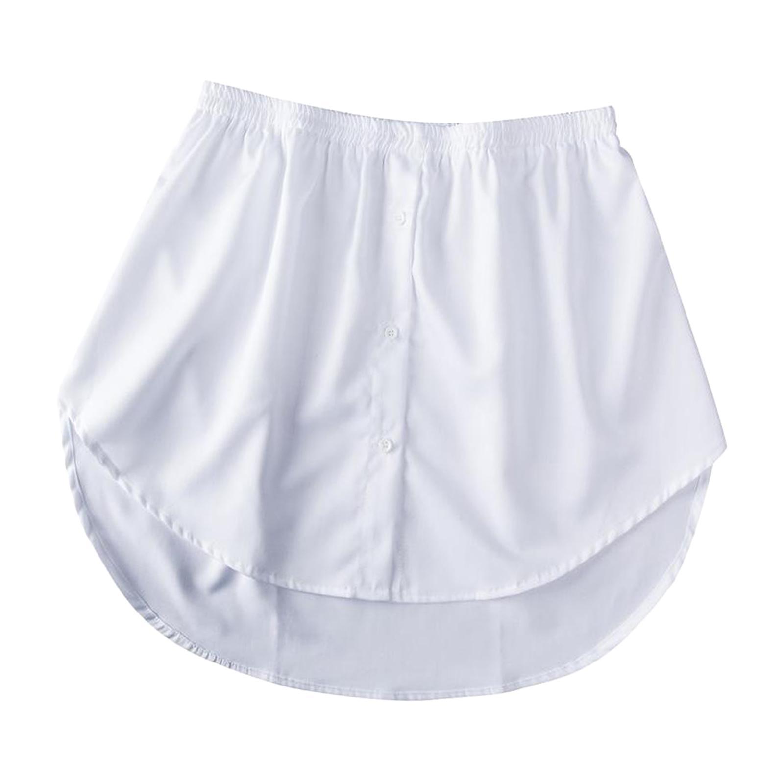 Detachable Fake False Shirt Hem Down Waist Skirt Sweater Vest Sweatshirt