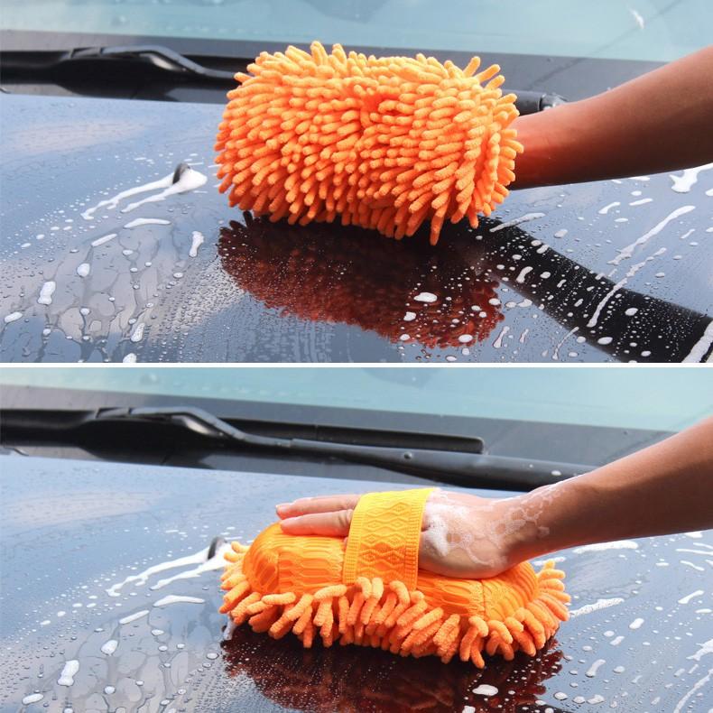 Miếng san hô rửa xe Microfiber siêu mịn tiện dụng