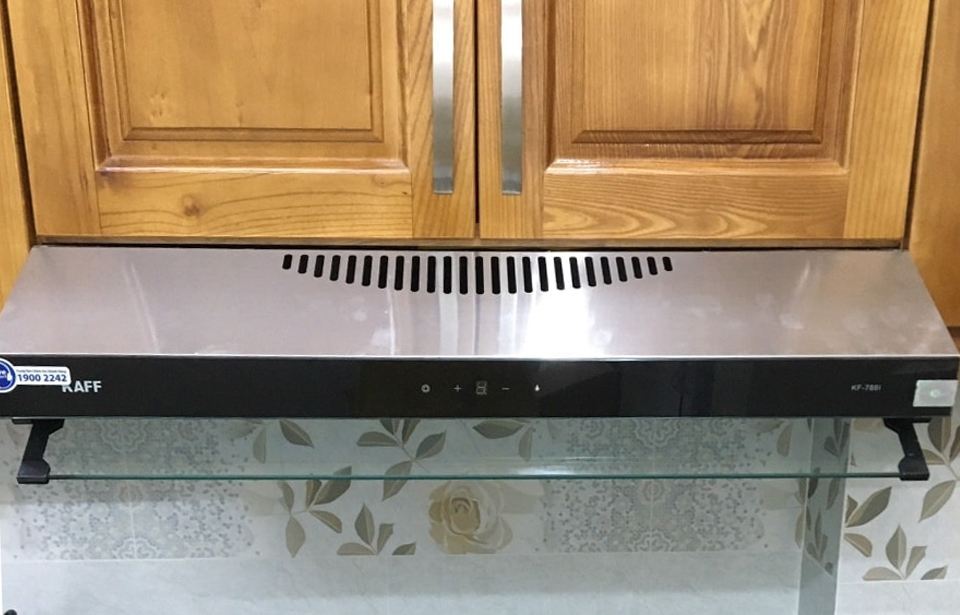 Máy hút mùi âm tủ inox phối kính cảm ứng 600mm KAFF KF-688I - Hàng Chính Hãng