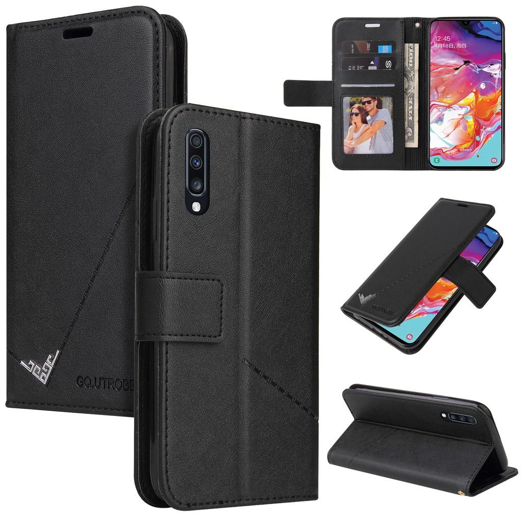 Ốp điện thoại da PC PU cứng dạng ví nắp lật cho Samsung Galaxy A70S A50S A30S A20S A10S A70 A50 A40 A30 A20 A10