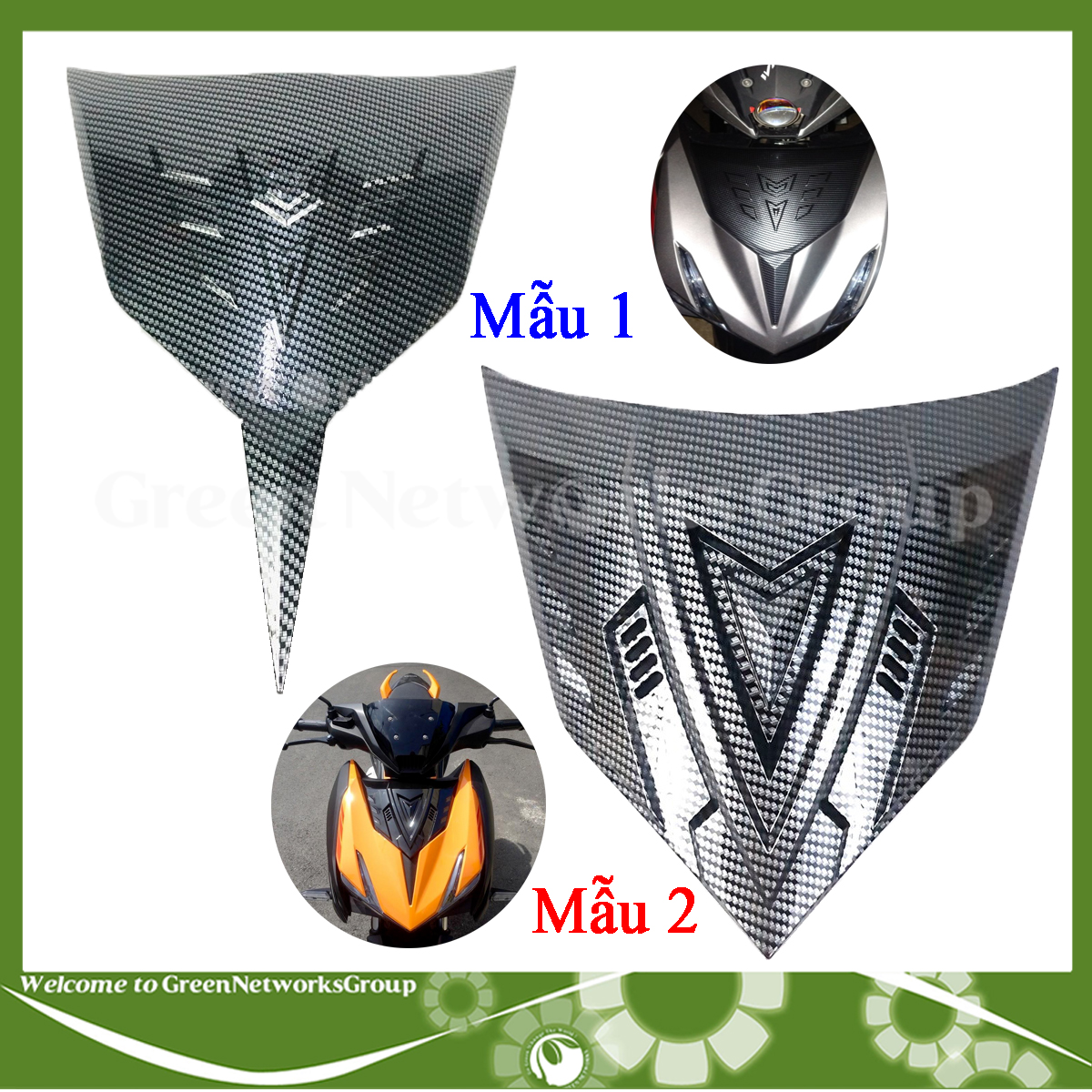 Ốp chỉ mũi Carbon dành cho xe Winner X Green Networks Group