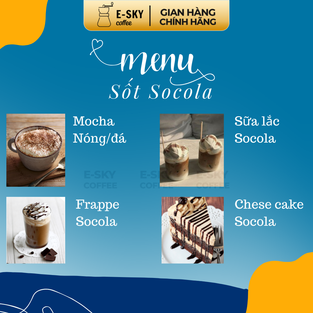 Sốt Socola Pomona Chocolate Sauce Nguyên Liệu Pha Chế Cà Phê Trà Sữa Hàn Quốc Chai 2kg