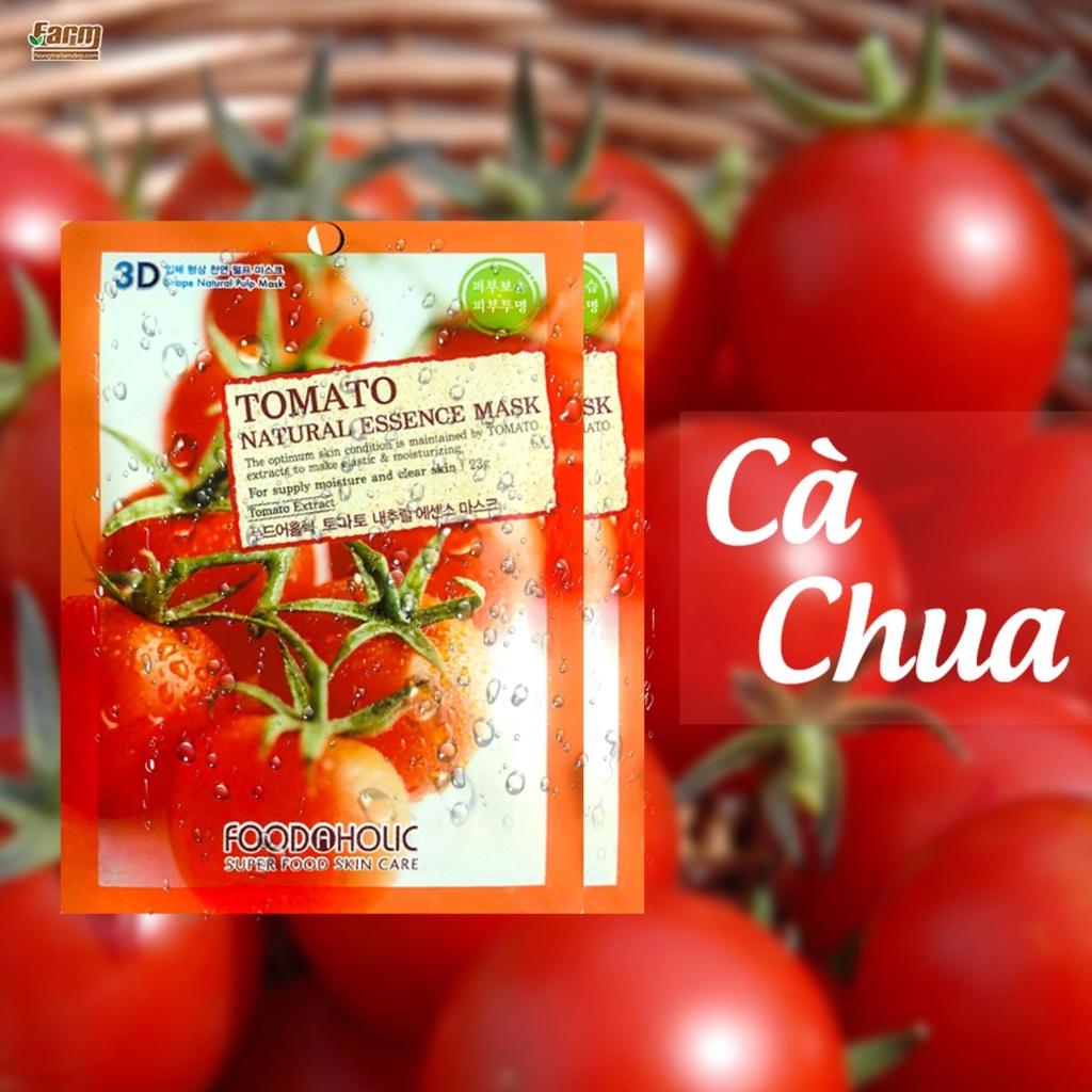 Mặt Nạ 3D Foodaholic Natural Essence Mask Tomato (Cà Chua) Dưỡng Da 23g