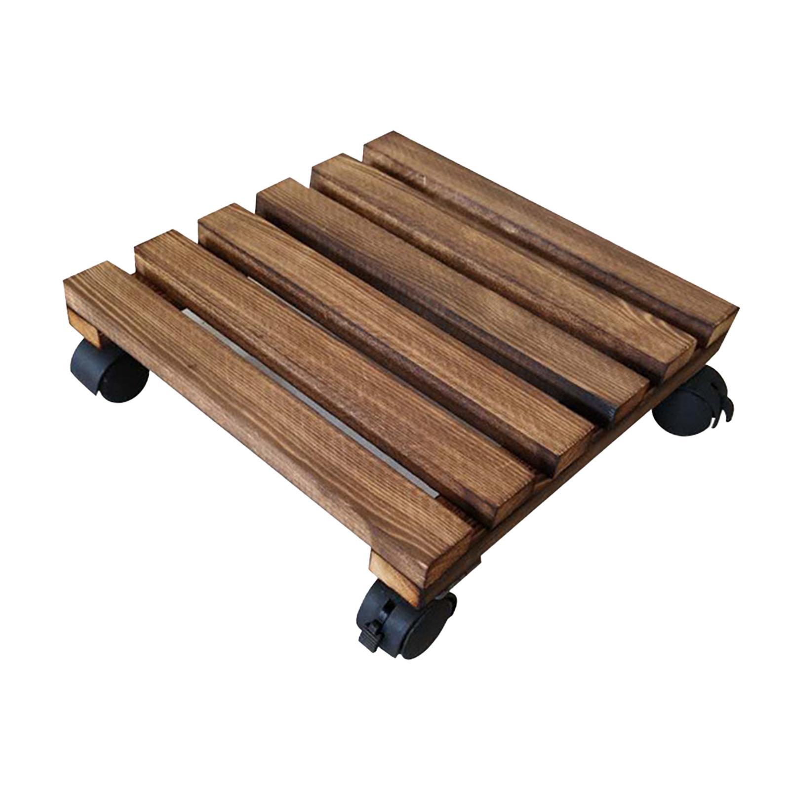 Planter Stand Roller Flower Plant Pot Holder for Room Indoor Patio