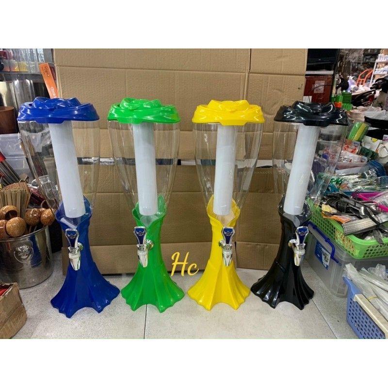 Tháp bia, tháp đựng nước hoa quả 3L có đèn led