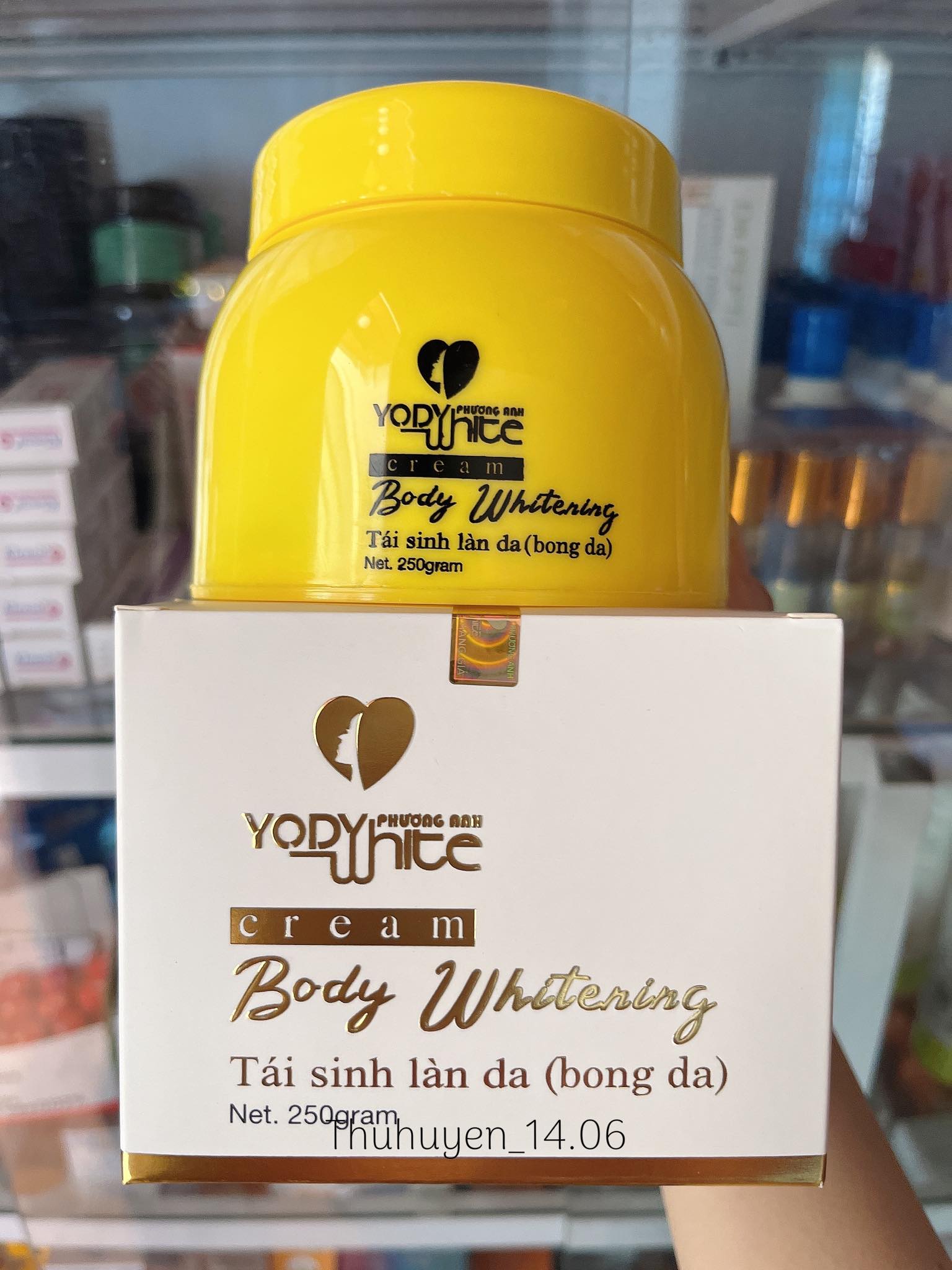 Kem body bong tái tạo da Yody White Phương Anh Cream Body Whitening