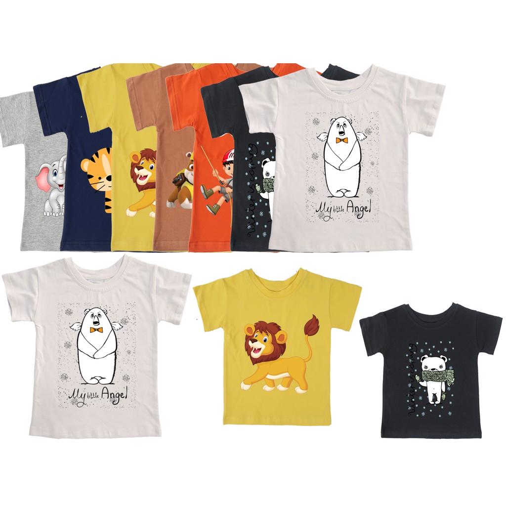 Áo thun trẻ em nam cotton 100% các màu : Mã 42