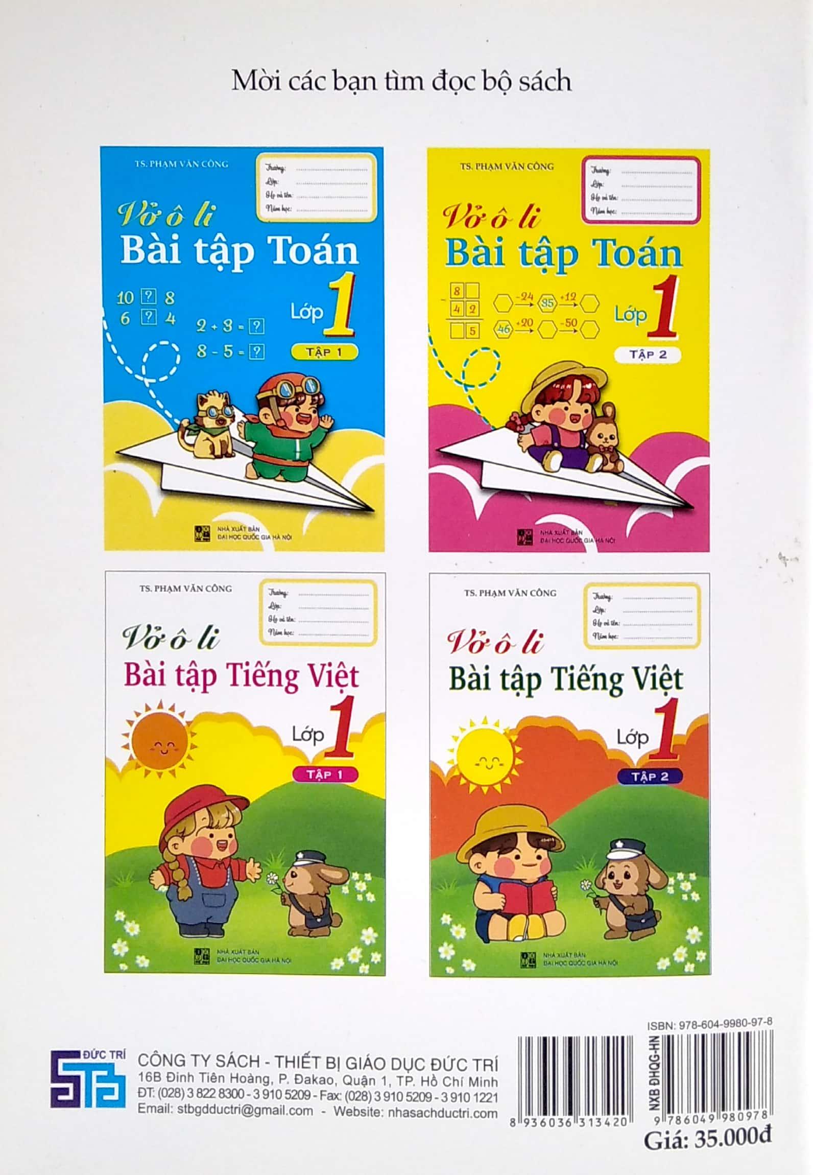 Vở Ô Li Bài Tập Tiếng Việt 1 - Tập 2