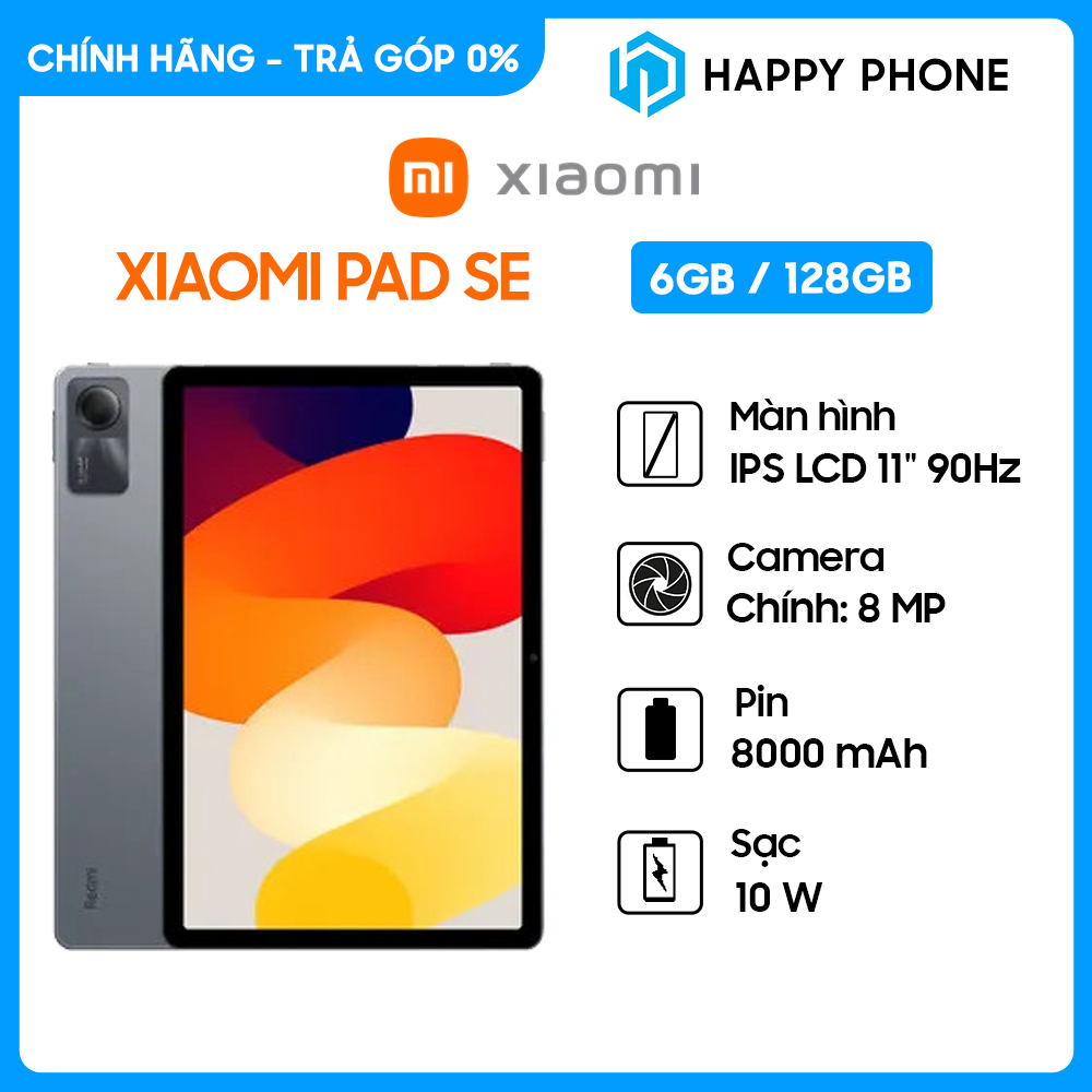 Máy tính bảng Xiaomi Redmi Pad SE 6GB - 128GB - Hàng chính hãng - Đã kích hoạt bảo hành điện tử