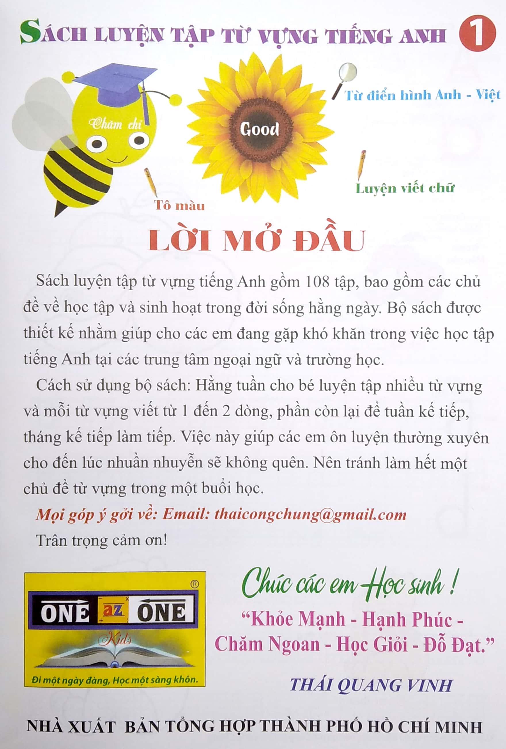Luyện Tập Từ Vựng Tiếng Anh - Tập 1