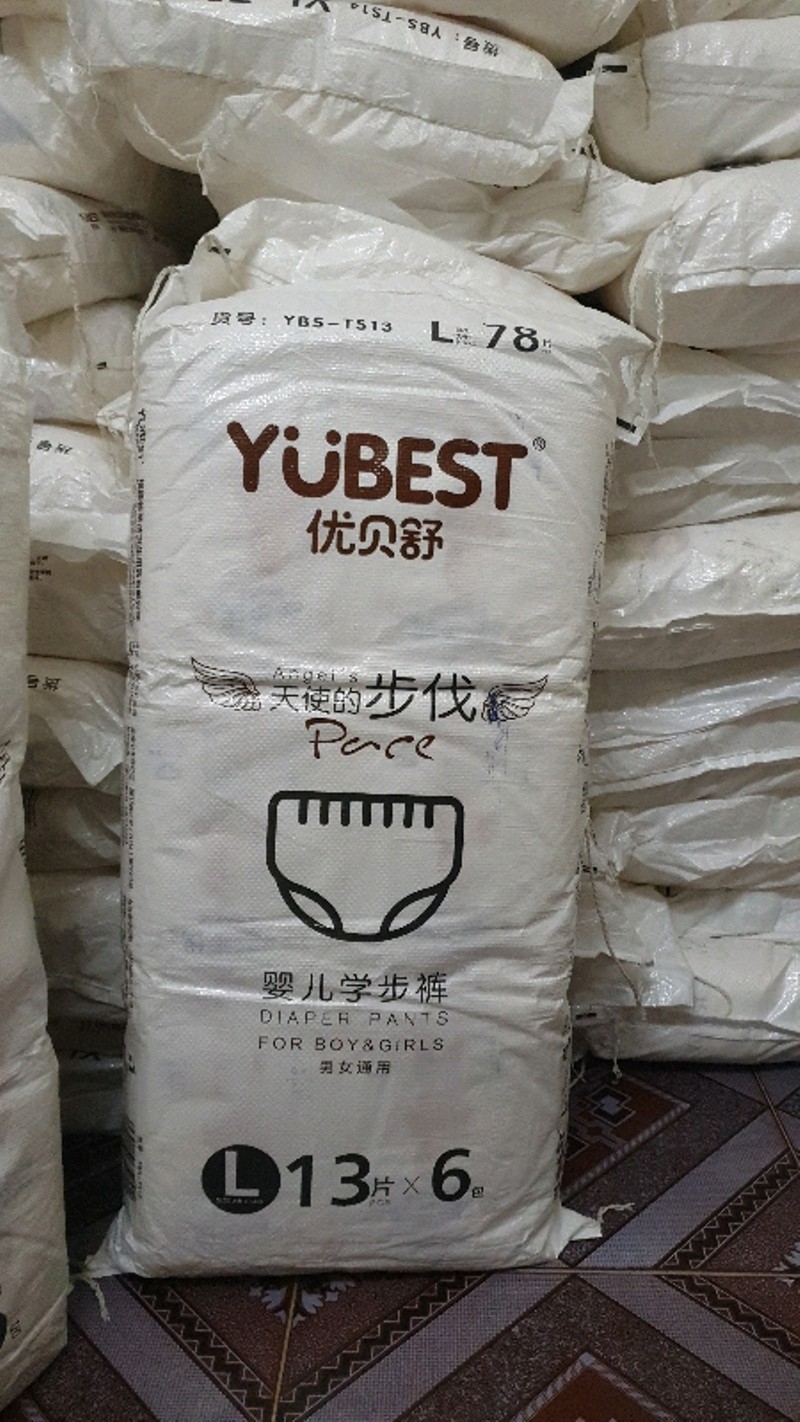 Bỉm/Tã Quần Yubest Angel size L 78 miếng cho bé 9-14kg