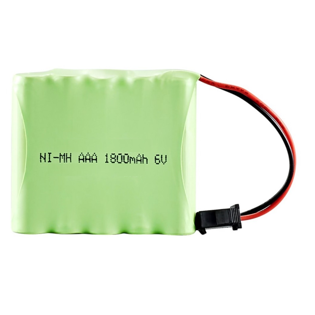 Pin sạc AAA 6V dung lượng cao 1800mAh chân cắm SM càng cua đen