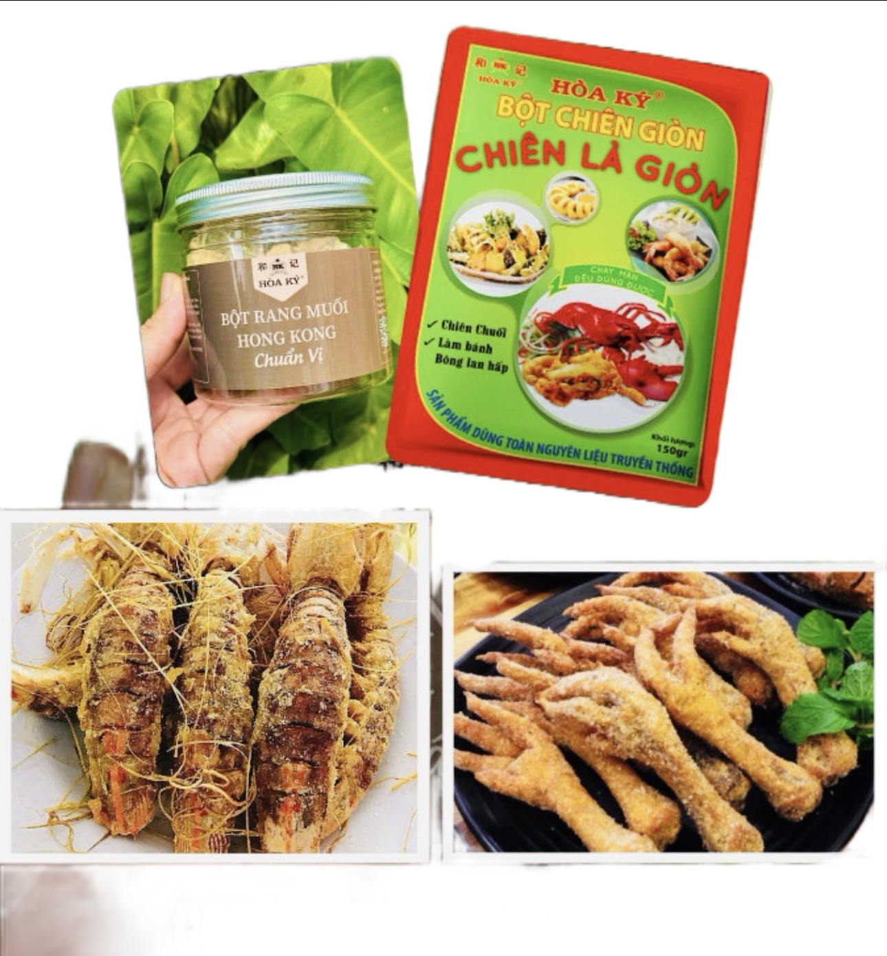 Bột rang muối HongKong 300gr gia vị trộn sẵn Hoà Ký