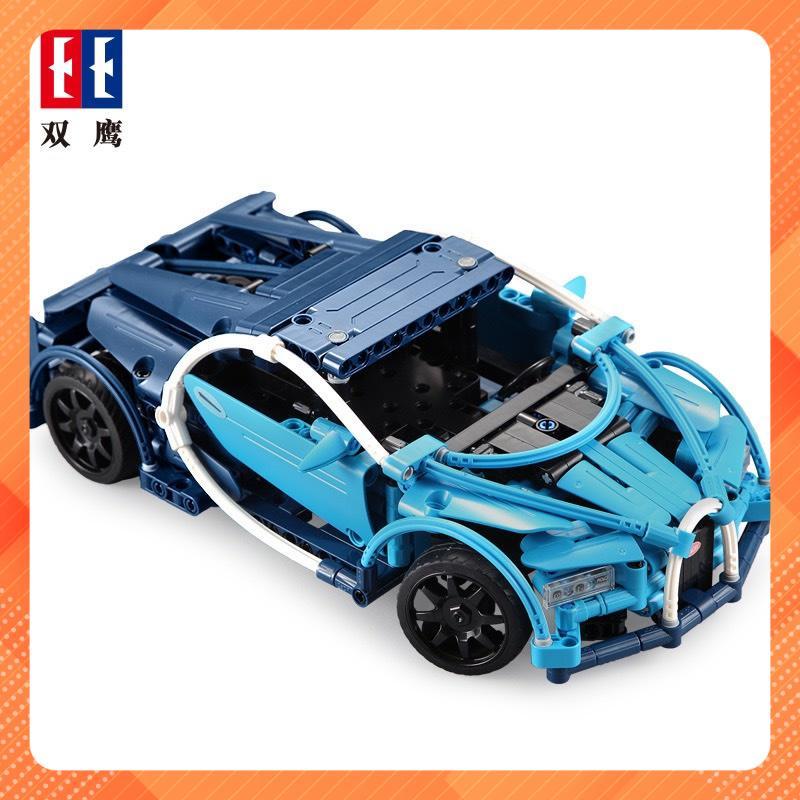 Lắp ráp xếp hình Lego CADA DETECH C51053 : XE ĐUA THỂ THAO BUGATTI CHIRON CÓ ĐỘNG CƠ RC ĐIỀU KHIỂN 419 MẢNH