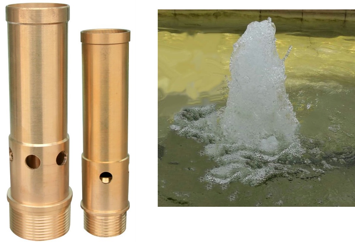 Đầu phun sủi bọt phi 34mm đồng