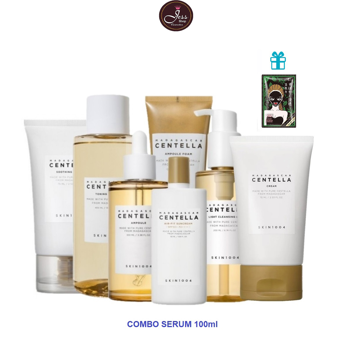Bộ 7 Sản Phẩm Dưỡng Da Skin1004 Madagascar Centella Tặng 1 Mặt Nạ Sexylook