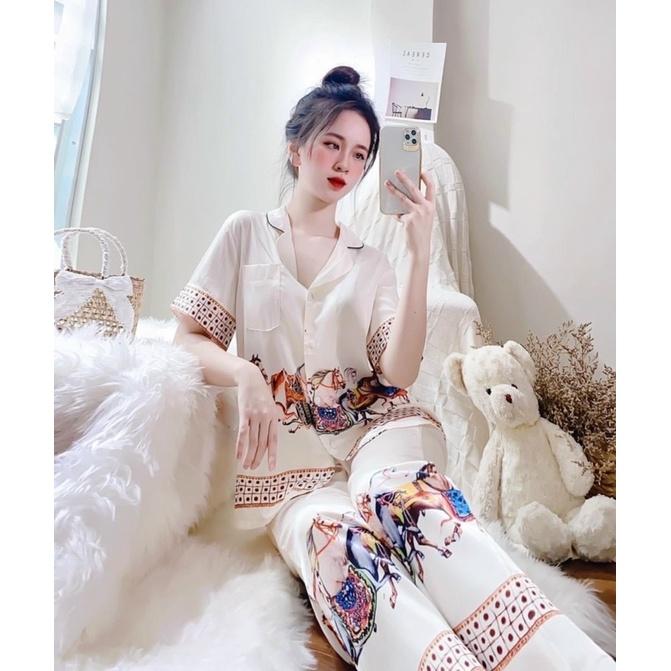 BỘ PYJAMA CỘC DÀI HỌA TIẾT CAO CẤP NEW