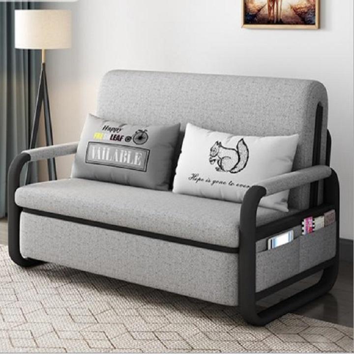 Giường sofa, giường kiêm ghế gấp gọn có ngăn chứa đồ kích thước 1m58