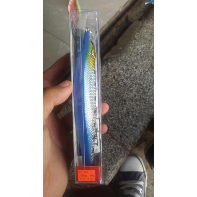Cá câu 13 cm 25g 0964821252 Mồi cá giả câu lure, câu biển, hồ lớn mồi chuyên câu cá thu + nhồng măng biển