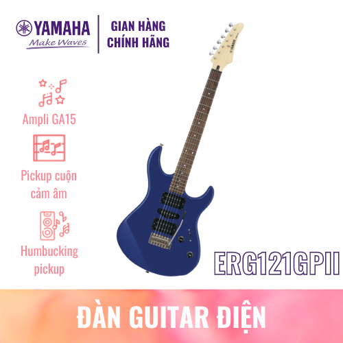 Bộ đàn Guitar điện YAMAHA ERG121GPII gồm 8 chi tiết - Trọn bộ bạn cần cho buổi biễu diễn trực tiếp, sản phẩm chính hãng