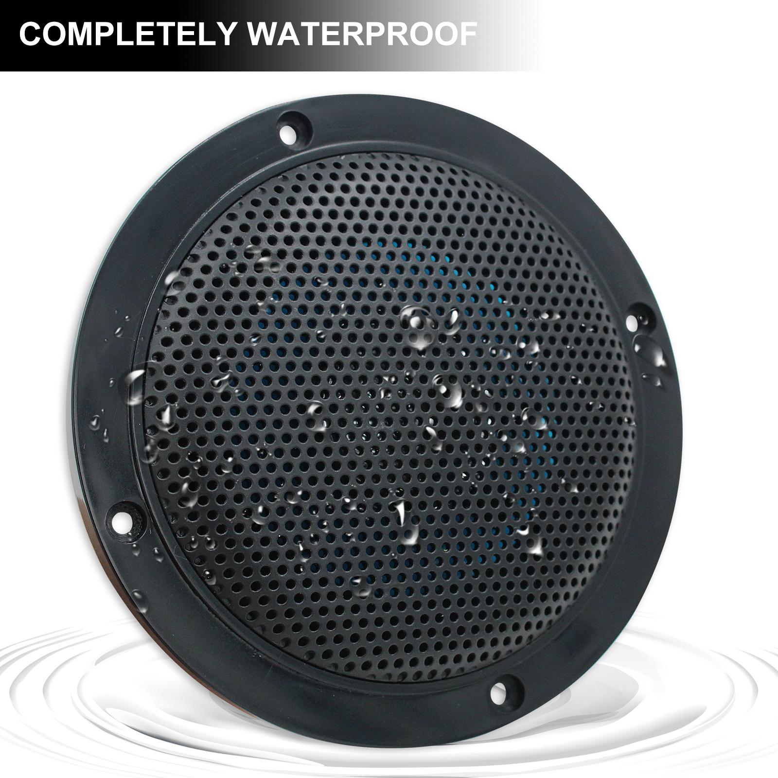 8Ohm 160W Phòng Tắm Bluetooth Âm Trần Hệ Thống Nhạc Nền Chống Nước Trong Âm Trần Cho Rạp Hát Tại Nhà 1 Color: BLACK Woofer Size/Full-Range Size: 4 inch UK Plug Set Type: Amplifier Sets