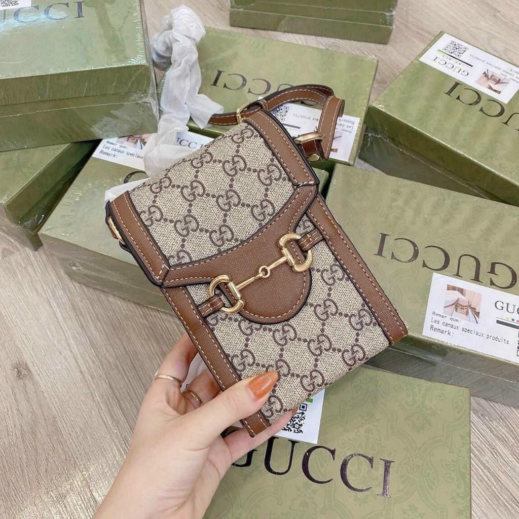 Túi đeo vai đeo chéo nam nữ, túi điện thoại GG.CC Hà Hồ size 18 Cm Hàng QC Cao Cấp FullBox xịn sò Hottrend 2023