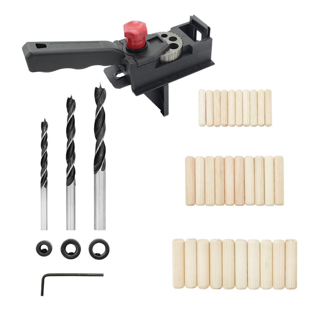 38 PCS Set - Drill Bits with Drill Guide Sleeve, Adjustable Punch Locator, Drill