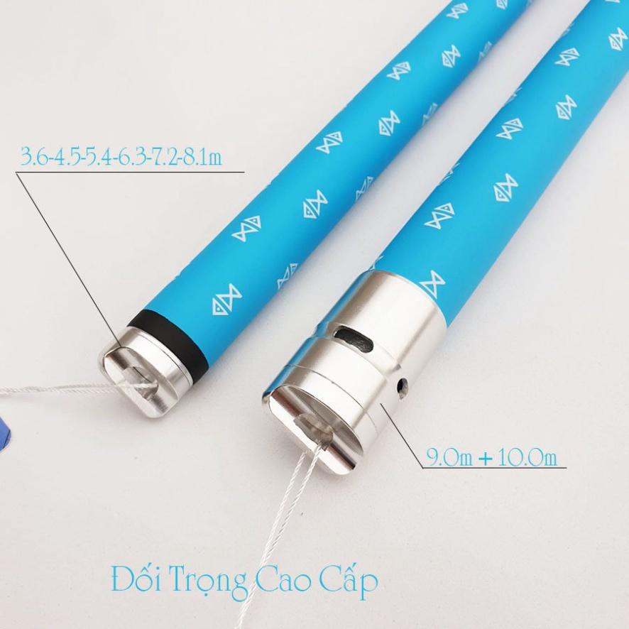 Cần câu tay câu đài Bạch Kinh Thiên xanh Opal 6H 8H 10H tặng kèm ngọn phụ - đại hạ giá