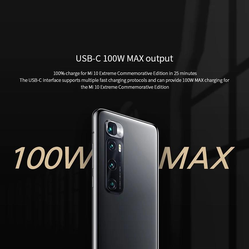 Xiaomi Tẩu sạc 1A1C hai cổng USB A USB C thông mình tương thích hoàn toàn màn hình đèn 100WHàng chính hãng