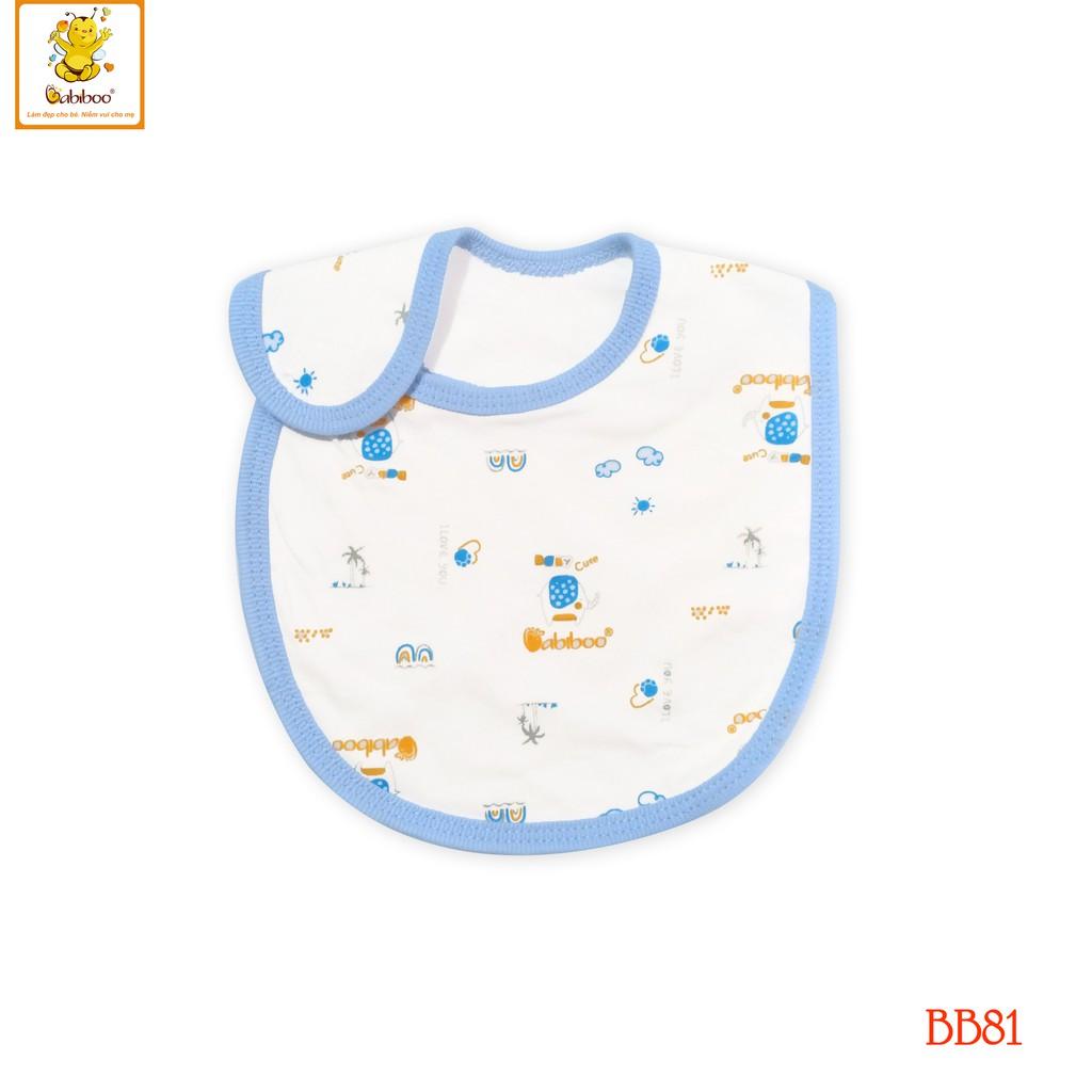 Yếm Dán Sơ sinh cotton 2 lớp in hình cute BABIBOO - BB81