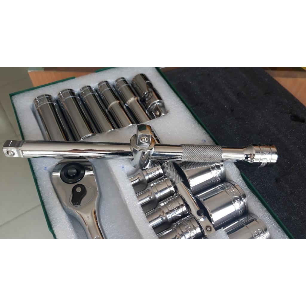 Bộ khay đầu tuýp 25 chi tiết 1/2 inch SATA 09921