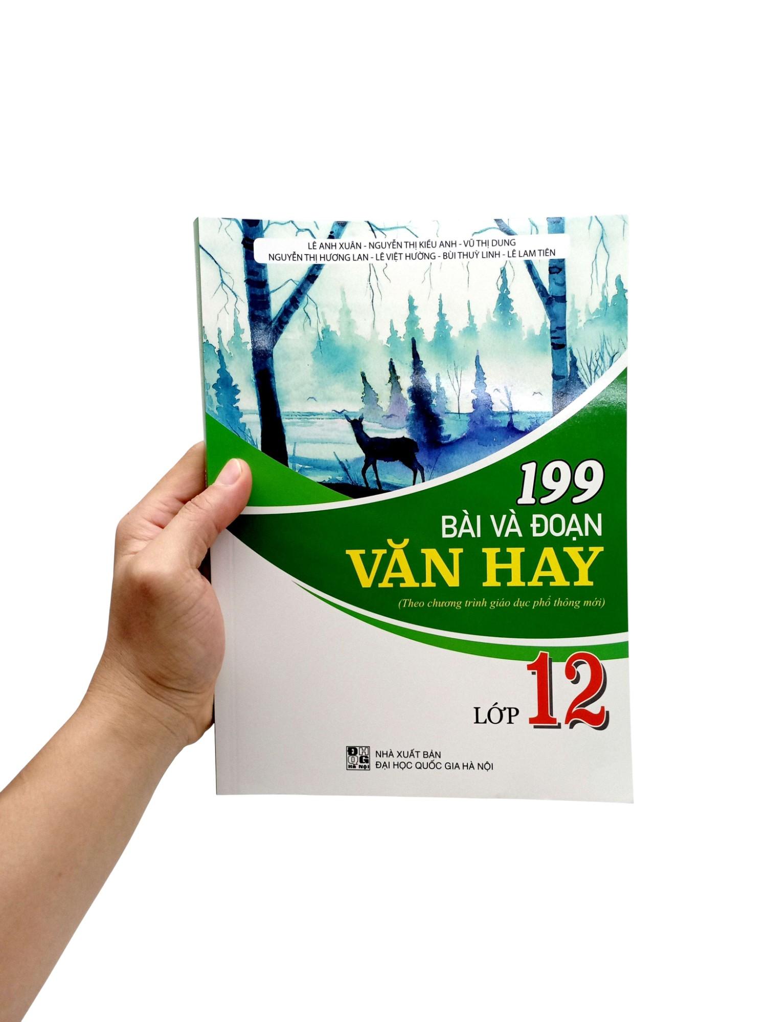 Sách - 199 Bài Và Đoạn Văn Hay Lớp 12