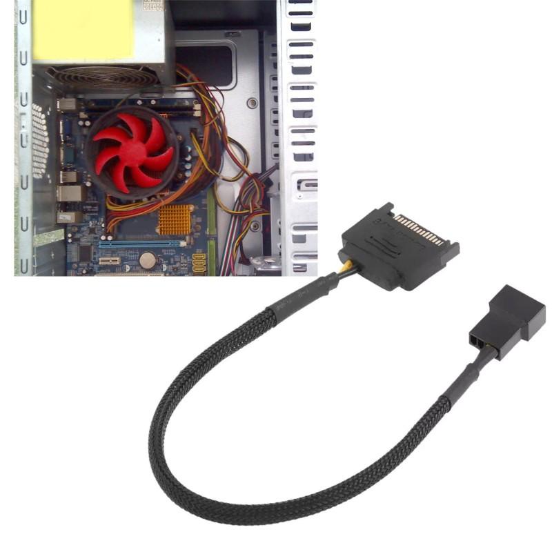 Dây Cáp Chuyển Đổi Quạt Tản Nhiệt Cho Laptop Btsg Sata 15 Pin Sang 1 / 2 Quạt Làm Mát 3 Pin / 4 Pin