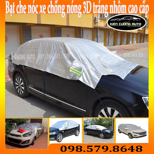 Bạt che nóc xe ô tô chống nóng 3D Tráng nhôm cao cấp