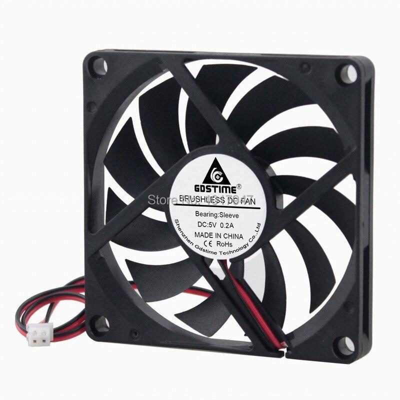 1 Quạt Tản Nhiệt Không Chổi Than Dc 5v 2pin 8010s 8cm 80mm 80x80 X 10mm